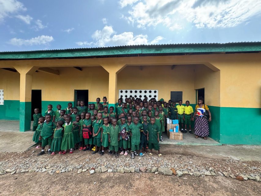 Children at one of the schools built by "Schools for Salone". Photo courtesy of Cindy Nofziger.