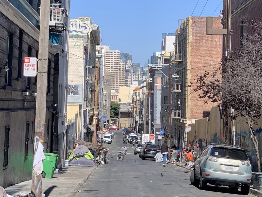 Willow Street in the Tenderloin