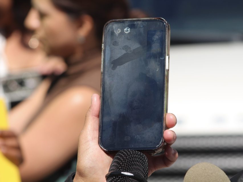 Carmen Marquez speaks through a video call from her bed at San Francisco General Hospital on Monday Sept. 9, 2024. Photo by Oscar Palma.