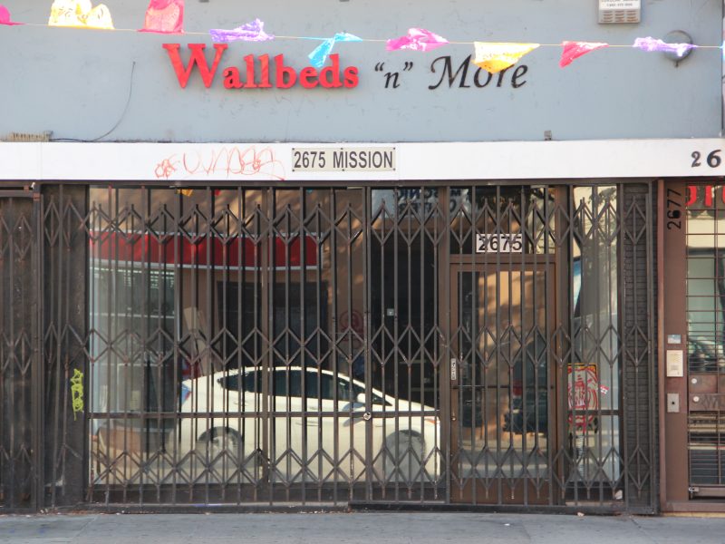 An image of the space at 2675 Mission St. where The Drawing Room and Method Made SF will open a new art space in early November. On Tuesday Oct. 22, 2024. Photo by Oscar Palma.