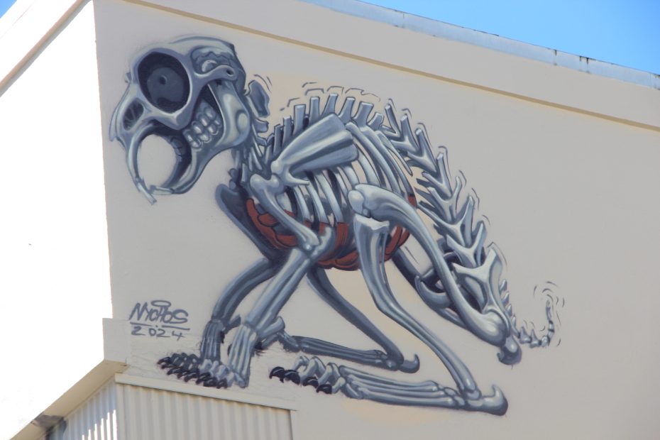 The smaller piece on the north side of the building on Tuesday Oct. 22, 2024. Photo by Oscar Palma.