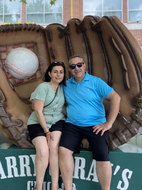 Ray Jada and his wife posing for a photo inside of his store. Photo courtesy of Ray Jada.