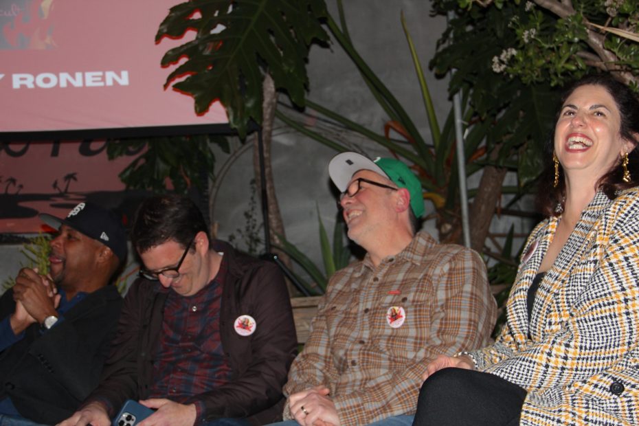 From left to right: Shamann Walton, Dean Preston, Francisco Ugarte and Hillary Ronen on Thursday Jan. 9, 2024. Photo by Oscar Palma