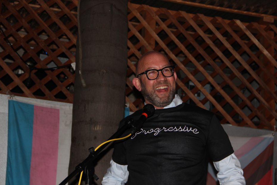 District 8 Supervisor and board President Rafael Mandelman at Hillary Ronen's farewell roast on Thursday Jan. 9, 2024. Photo by Oscar Palma.