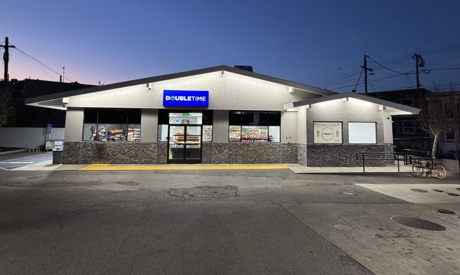 The gas station at 30th and Mission streets where Mazra's owners plan to open their first location in San Francisco, on Tuesday Jan. 21, 2024. Photo by Oscar Palma.
