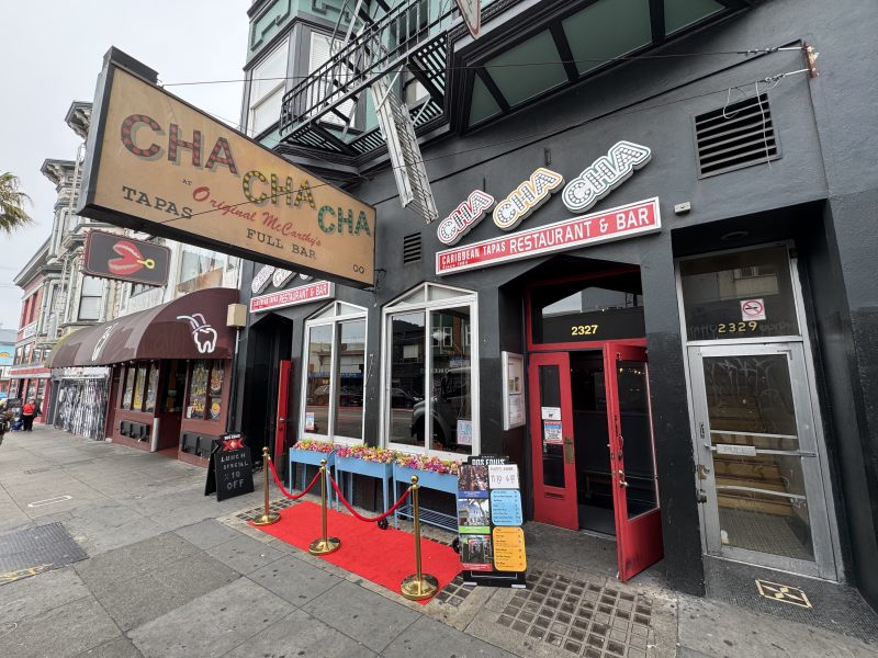 The outside of Cha Cha Cha on Wednesday March 5, 2025. Photo by Oscar Palma.