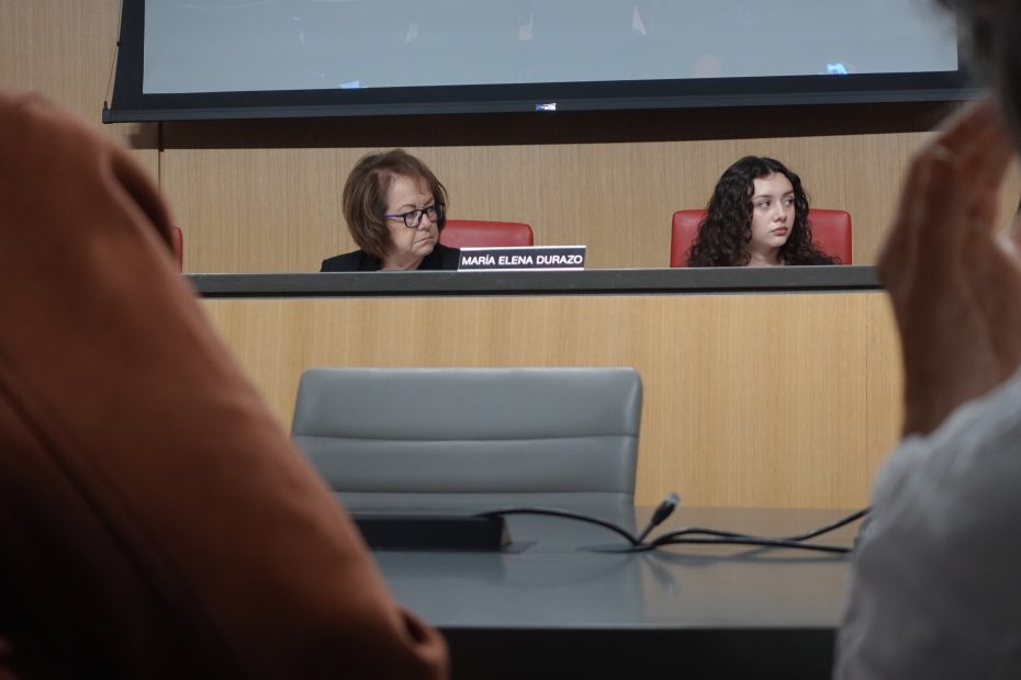 Sen. Maria Elena Durazo listens to Sen. Scott Wiener during the latter's presentation of SB 276 on Wednesday March 19, 2025. Photo by Oscar Palma.