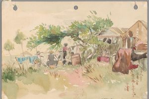 絵画 painting Days after the 1906 earthquake, one artist grabbed his