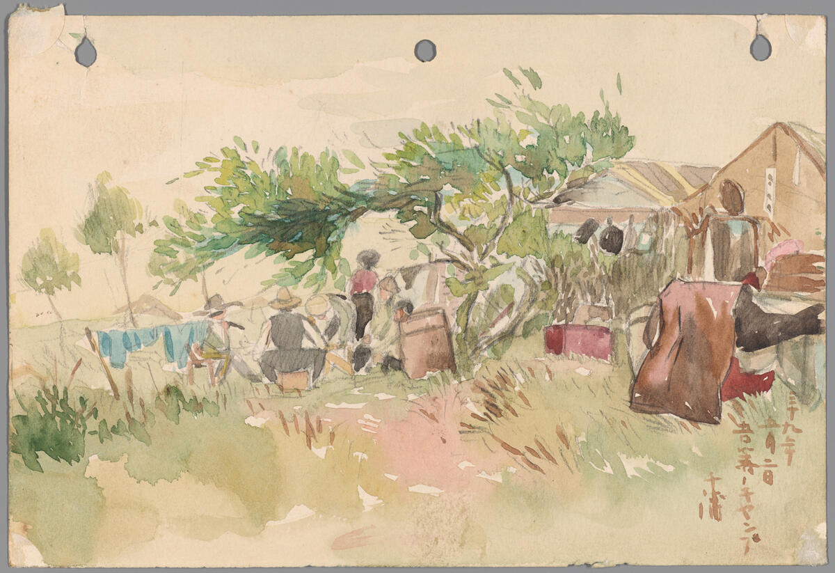 Days after the 1906 earthquake, one artist grabbed his sketch pad