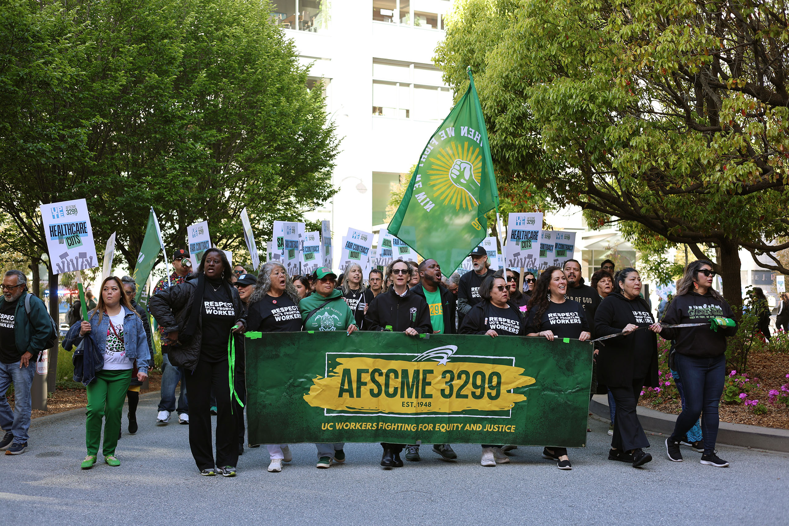 Over 20 arrested as UCSF workers protest understaffing, patient wait times