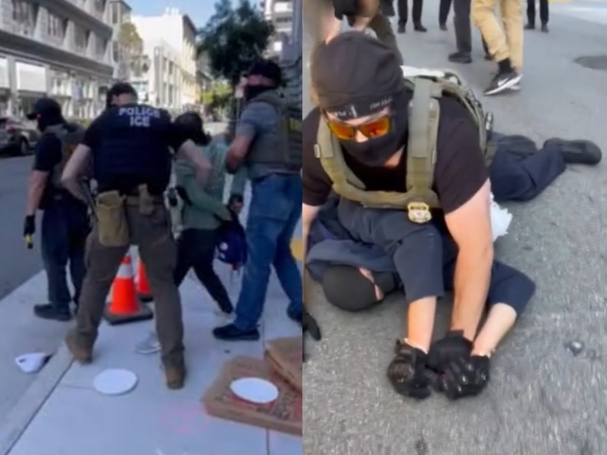 Video: ICE officers tackle and detain San Francisco protesters