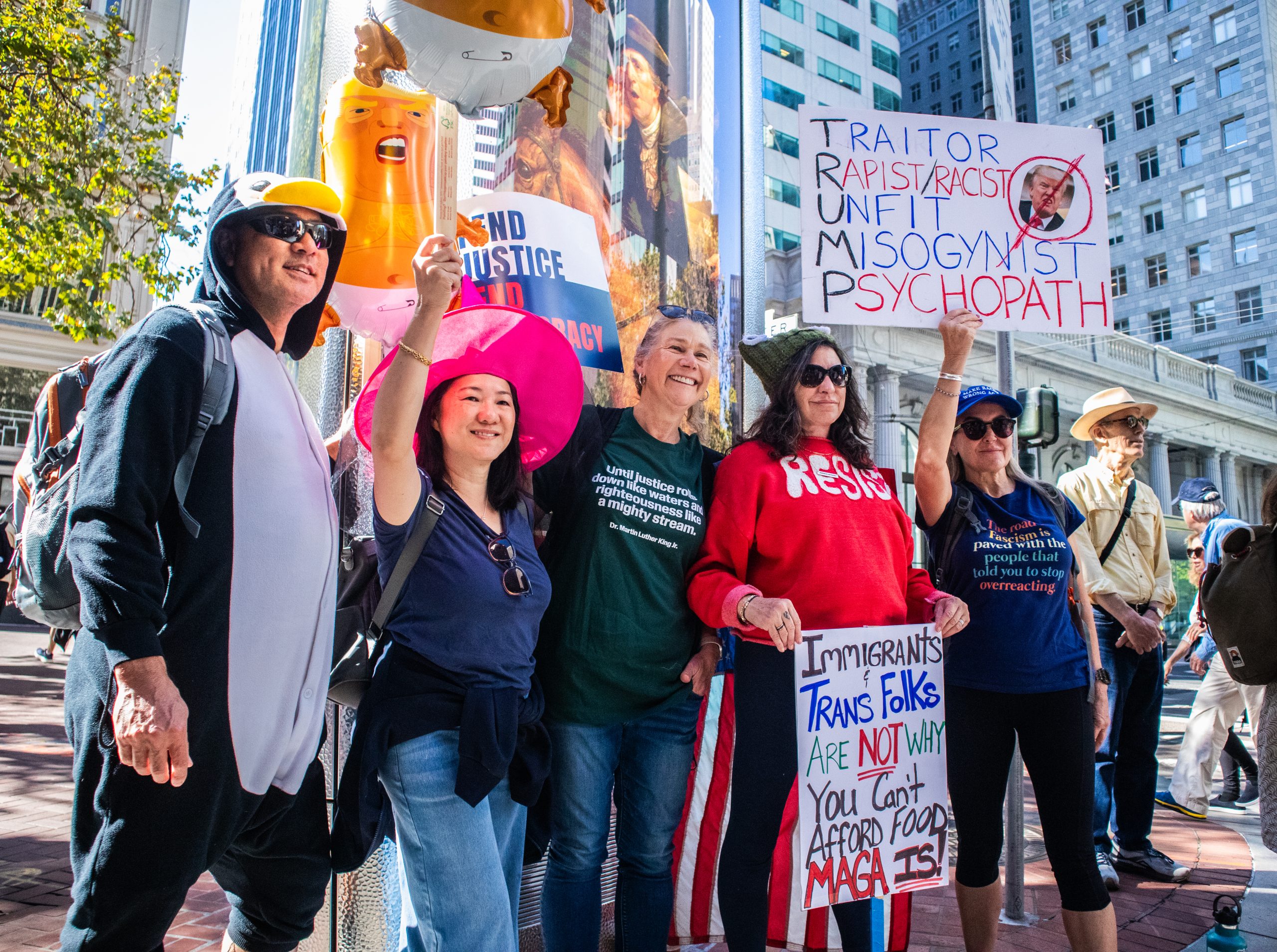 Photos: Defiance and solidarity fill the streets as thousands protest Trump for 'No Kings' day in S.F.