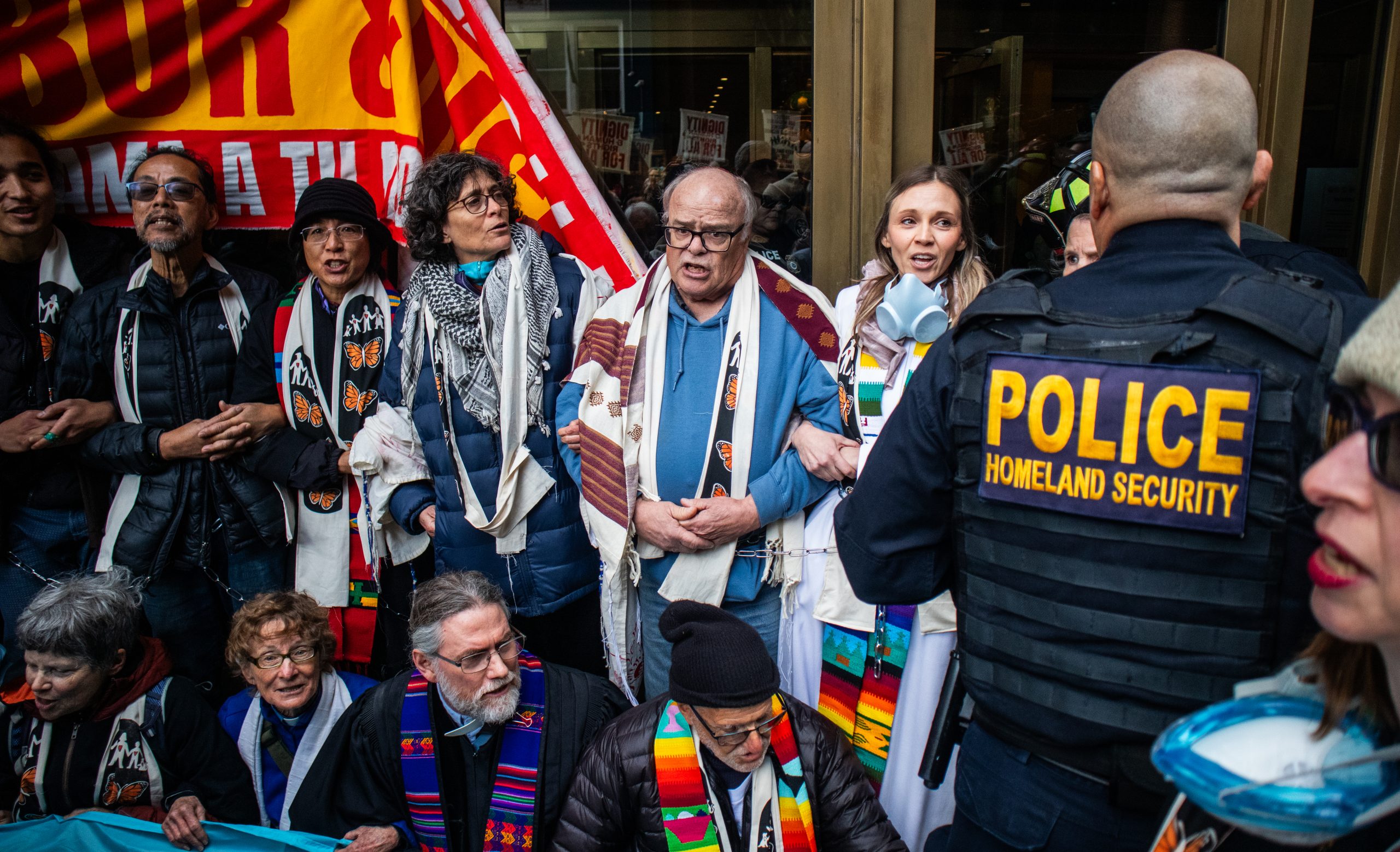 42 faith leaders arrested after chaining themselves to S.F. immigration court