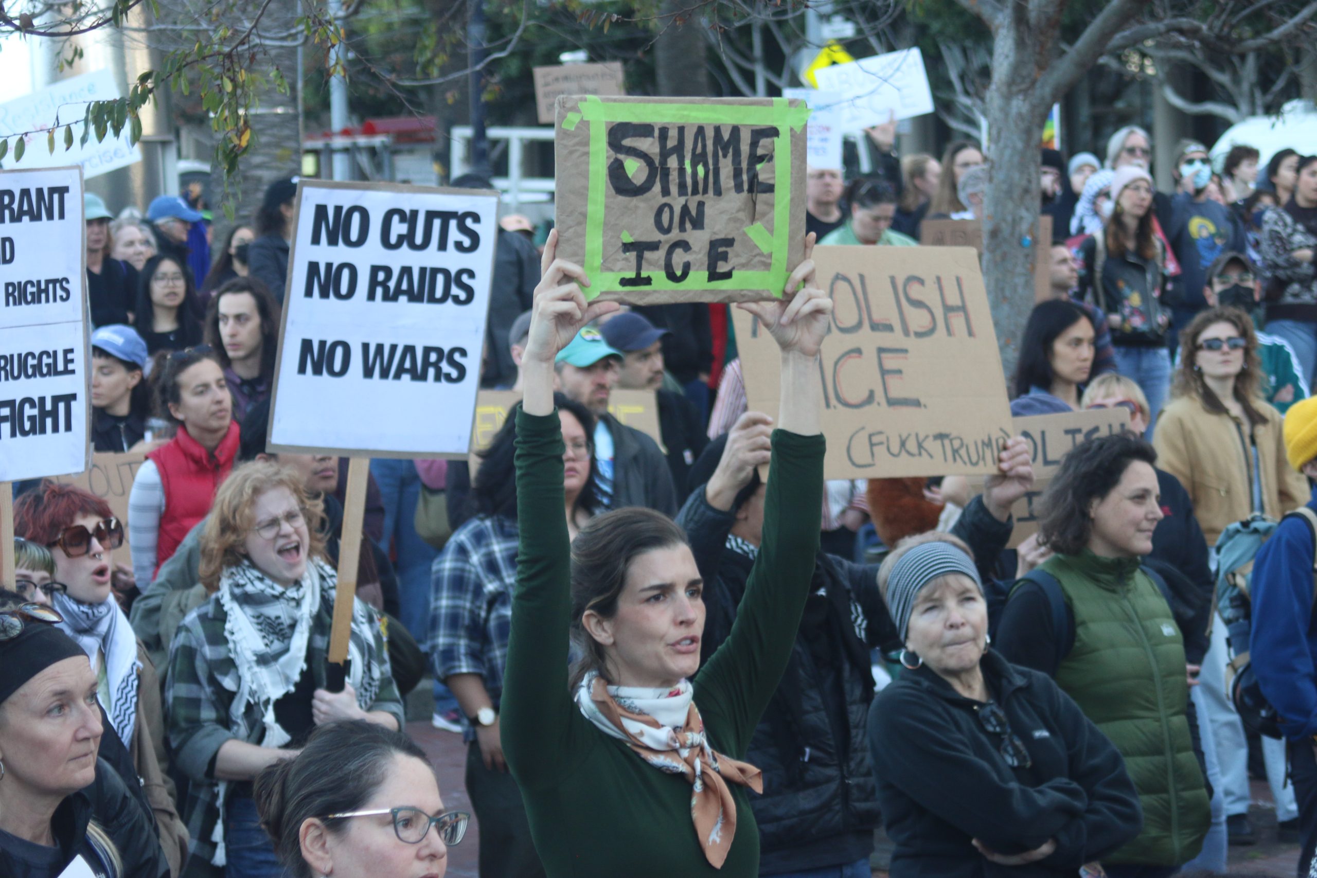 Hundreds protest against ICE in S.F. after Minnesota killing