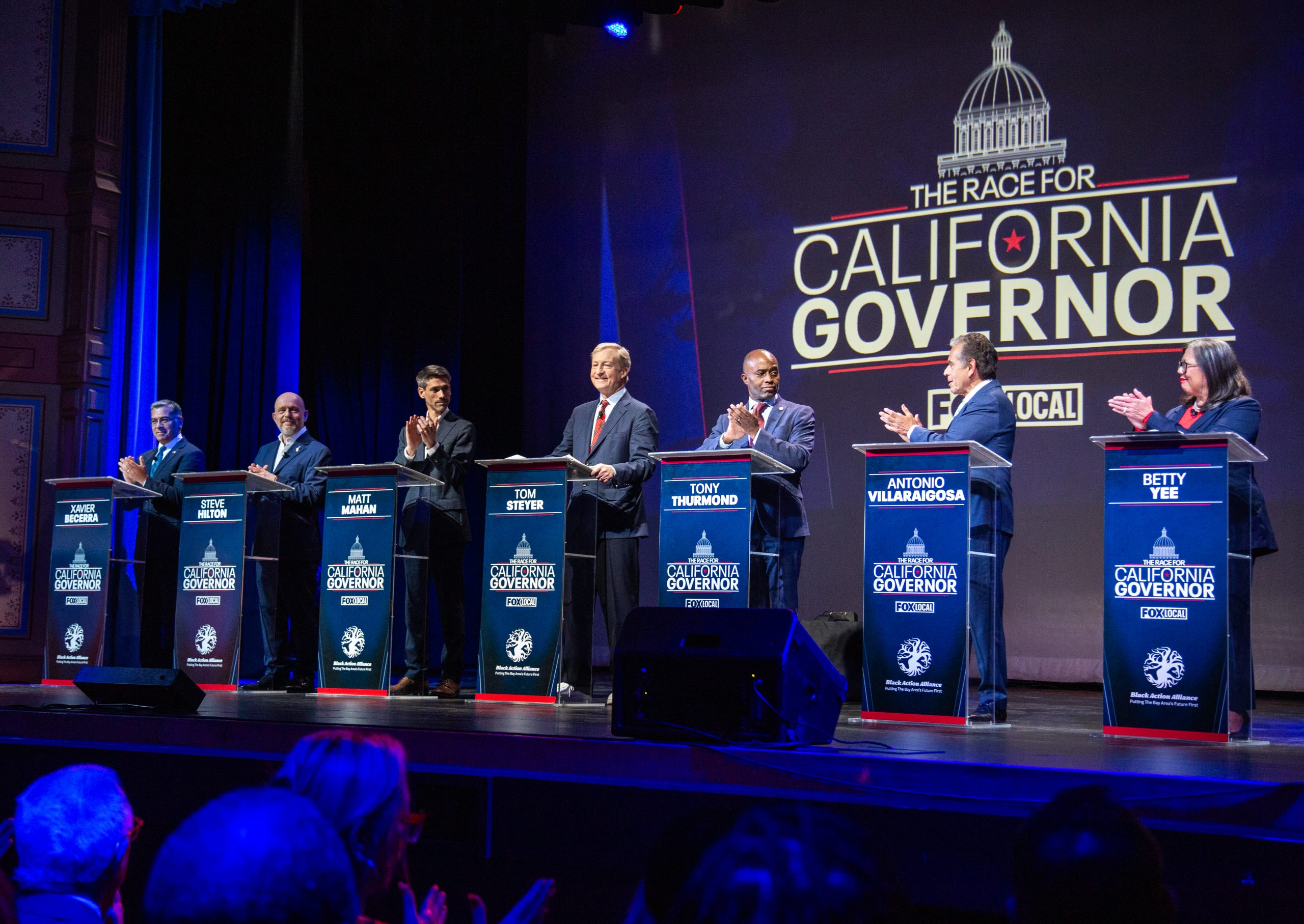 They want to be California’s next governor. At S.F. debate, it was hard to tell them apart.