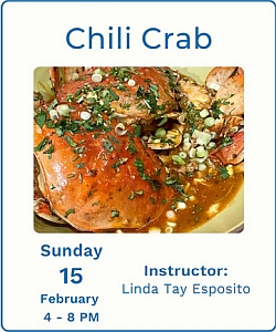 A poster of a seafood dish.