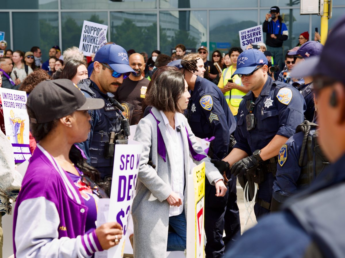 S.F. supervisors, past and present, arrested at SFO anti-ICE protest