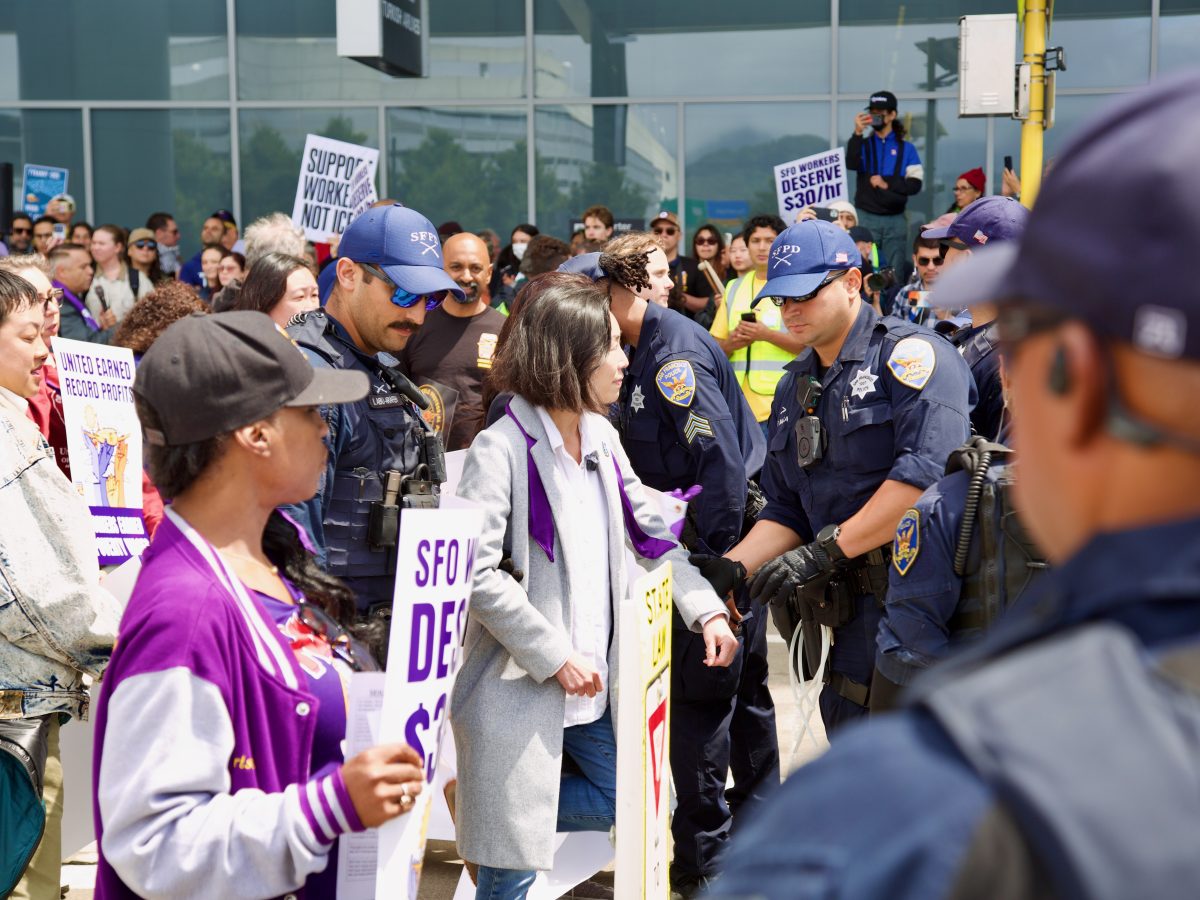 S.F. supervisors, past and present, arrested at SFO anti-ICE protest