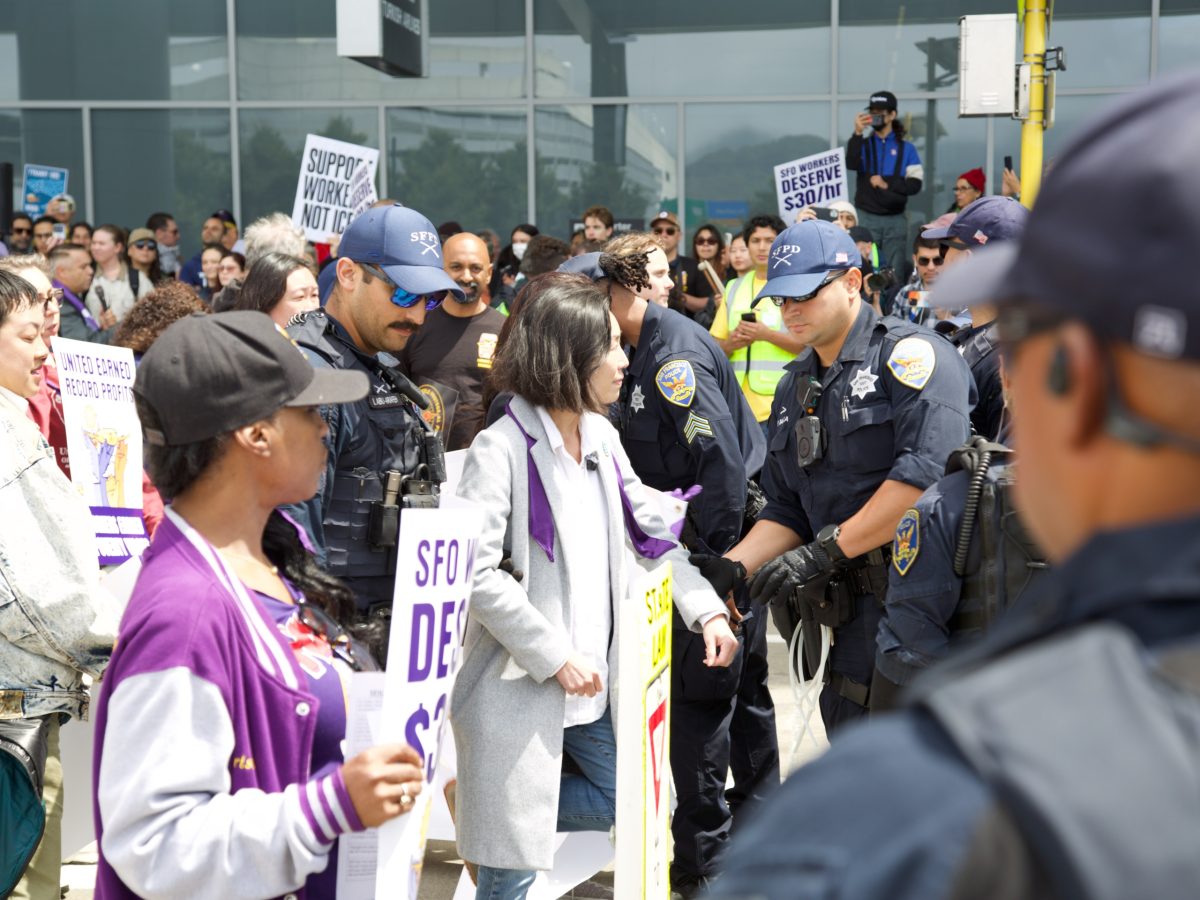 S.F. supervisors, past and present, arrested at SFO anti-ICE protest